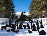 Geelin front group display showing full nativity silhouettes and curb appeal
