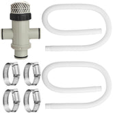 Geelin front packaging showing hoses and clamps for quick replacement
