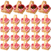 Geelin front packaging showing 24 mini baskets and napkins for easy party styling