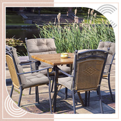 Geelin strong tie straps anchored to chair keeping cushions secure during use