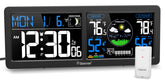 Geevon front display showing time and weather for quick reading