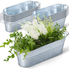 Gejoy front view of 12-piece set showing farmhouse silver finish and coordinated display benefit