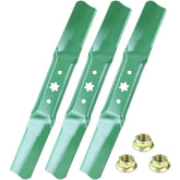 GELASKA front view of three 54-inch blades with nuts showing complete replacement set and convenience