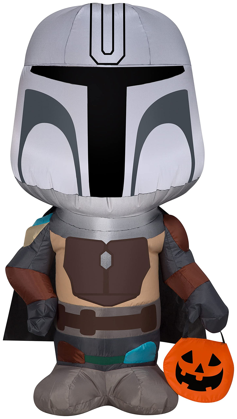 Gemmy Mandalorian front view showcasing character and welcoming vibe