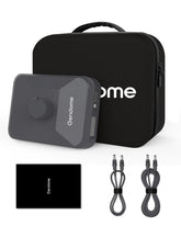 GENDOME front view of power pack showing ports and compact design benefit