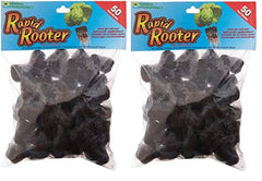General Hydroponics Rapid Rooter front pack image showing clean plugs and quick-start benefit