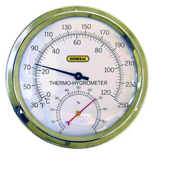 General Tools A600FC front panel view showing stainless steel case and clear dual-scale dial for quick monitoring