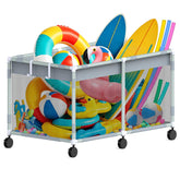 Generic brand front view of 69-inch pool storage showing large capacity and organization