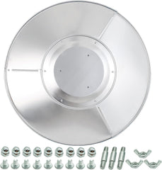 Generic NCZH front view of reflector panels showing included parts for quick replacement