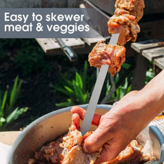 Generic skewer set packed in carry bag for easy transport and organized storage
