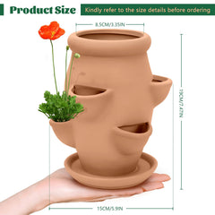 Generic close-up of planter pockets showing organized planting and easy care