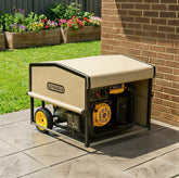 GenShed front view showing generator protection and weather resistance