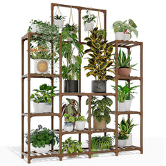 GENTINGBRO front view 63-inch plant stand shows space-saving vertical display