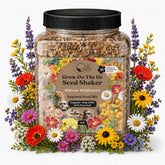 GevaGrow front-facing 1 lb tub showing Midwest wildflower packaging and convenience