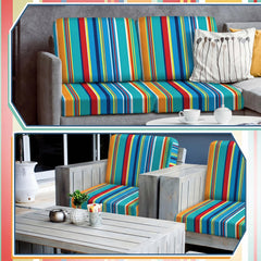 Geyoga corner-fitted cover on cushion showing smooth wrinkle-free look
