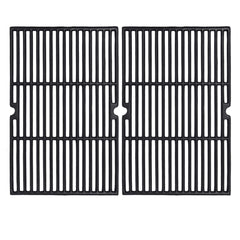 GGC front view of two porcelain-coated cast iron grates showing fit and finish