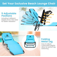 GIANTEX chaise removable padded headrest for added neck support
