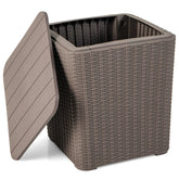 GIANTEX front view showing compact outdoor deck box and storage benefit