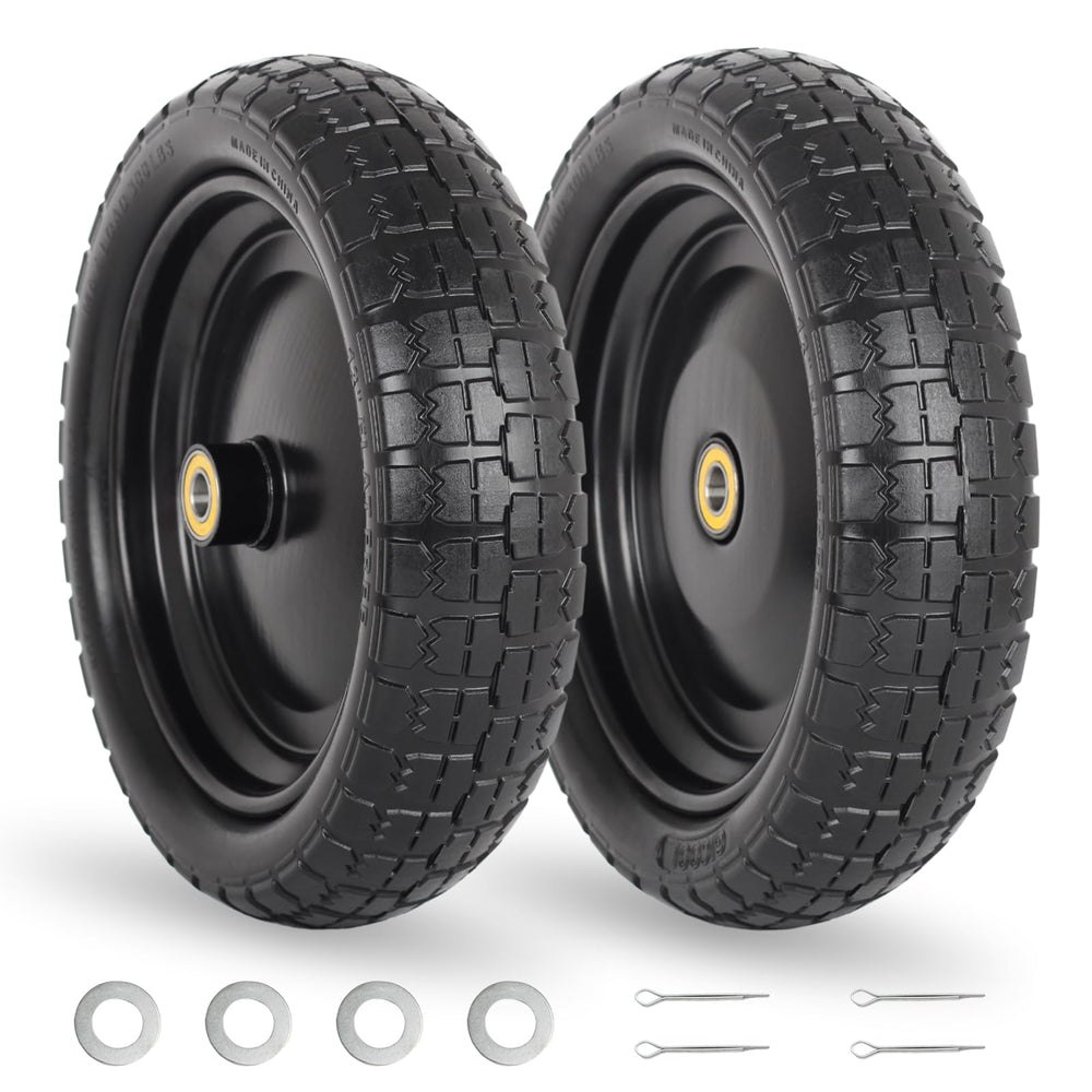 GICOOL front view wheel assembly showing full tire and rim, durable replacement