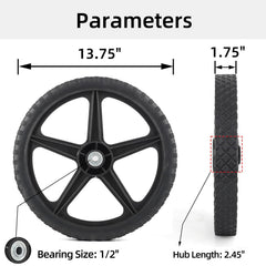 GICOOL close-up of plastic spokes highlighting impact-resistant rim strength