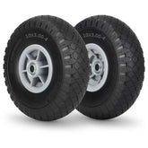 GICOOL front-facing wheel assembly showing full 10-inch tire and hub, long-lasting replacement