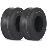 GICOOL front view of both tires showing size and clean profile for easy replacement