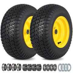 GICOOL front view of wheel assembly showing full tire and rim, durable fit