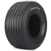 GICOOL front profile of 13x6.50-6 tire showing tread and profile for smooth mowing