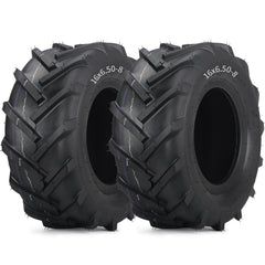 GICOOL front view of 16x6.50-8 tubeless tire showing durable tread and improved traction