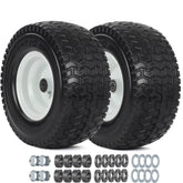 GICOOL front view assembled wheel showing solid tire and hub, durable replacement