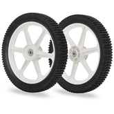 GICOOL front view of replacement wheel showing rubber tread for reliable traction