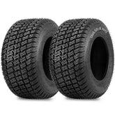 GICOOL front view of two tires showing profile and turf-friendly benefit