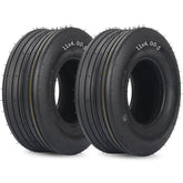 GICOOL front view of two tires showing durable straight-rib tread and fit