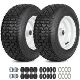 GICOOL front view of 16x6.50-8 wheel showing full assembly and ready-to-install benefit