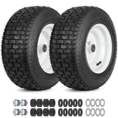 GICOOL front view of 16x6.50-8 wheel showing full assembly and ready-to-install benefit