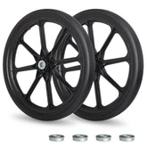 GICOOL front view wheel assembly showing full tire and hub, durable replacement