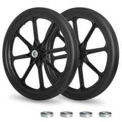 GICOOL front view wheel assembly showing full tire and hub, durable replacement
