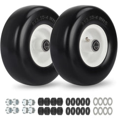 GICOOL rueda frontal pack 2 vista frontal resistente y antipinchazos