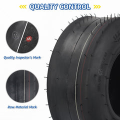 GICOOL close-up of smooth tread showing even rubber for turf-friendly rolling