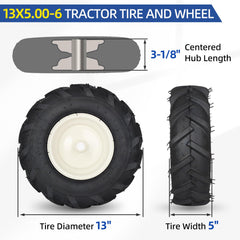 GICOOL close-up of aggressive lug tread demonstrating improved soil traction