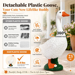 GIGALUMI goose close-up texture highlighting lifelike feather detail