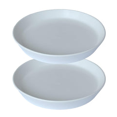 GIKUPOM front view showing clean white saucer protecting surfaces