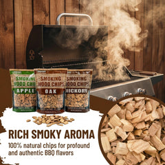Gimgsoen hickory chips grain close-up showing bold smoke potential