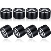 Gisafai front view of eight oil filters showing packaging and quantity benefit
