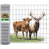 Gisafai front view of 48in x 100ft galvanized wire roll showing full product and finish benefit