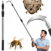 Gisafai front view of tool showing pole and scraper head for safer nest removal