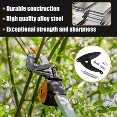 GJK blade installed on Fiskars pruner demonstrating secure fit and restored performance