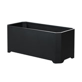 GJWCVL planter front view showing rectangular profile and durable steel
