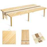 GLDZI front view showing full tabletop and boho finish for stylish gatherings