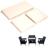 GleamFolly front view of three-piece cushion set showing fit and color